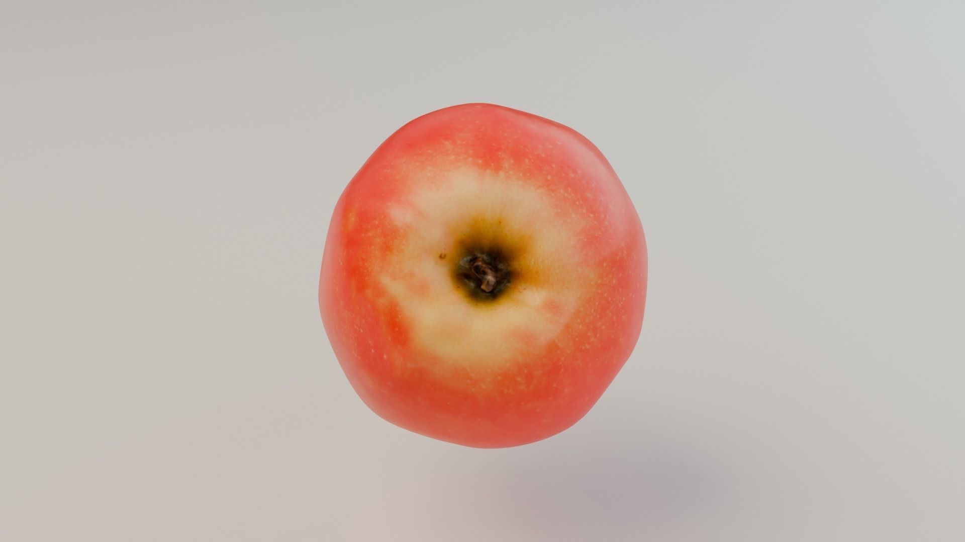 Red apple 3D model_4