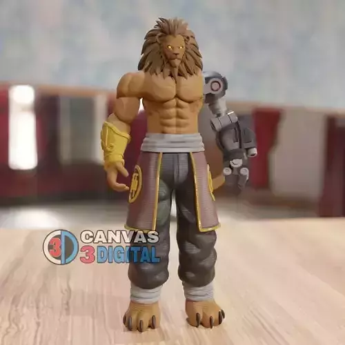 WARRIOR LION 3D print model