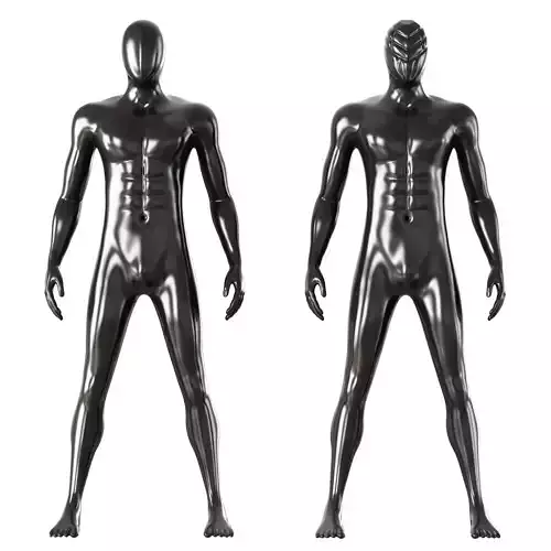 Two modern mannequins