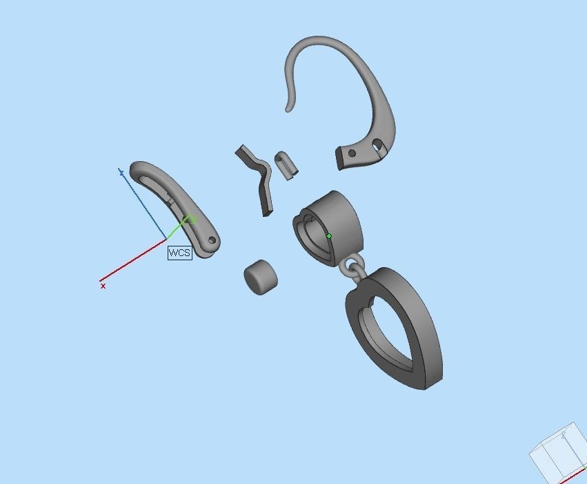 Chopard earrings 3D print model_8