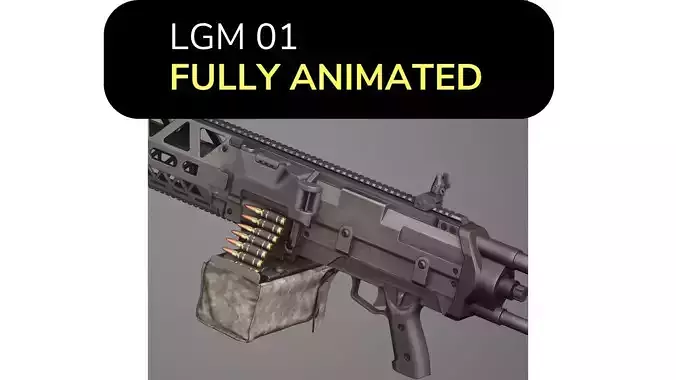 LGM 01 FPS Animation Low-poly 3D model