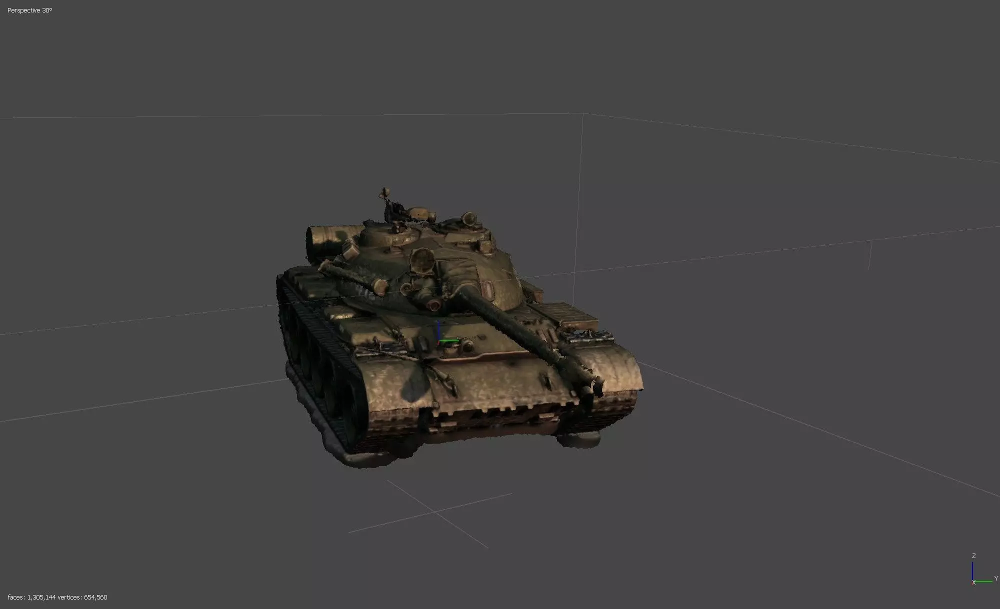 T-55A MAIN BATTLE TANK 3D model