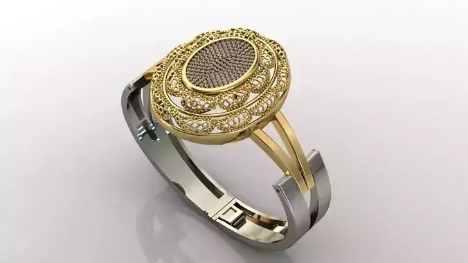 STL 3DM Diamond With Stone Womens Bracelets Women Bracelet