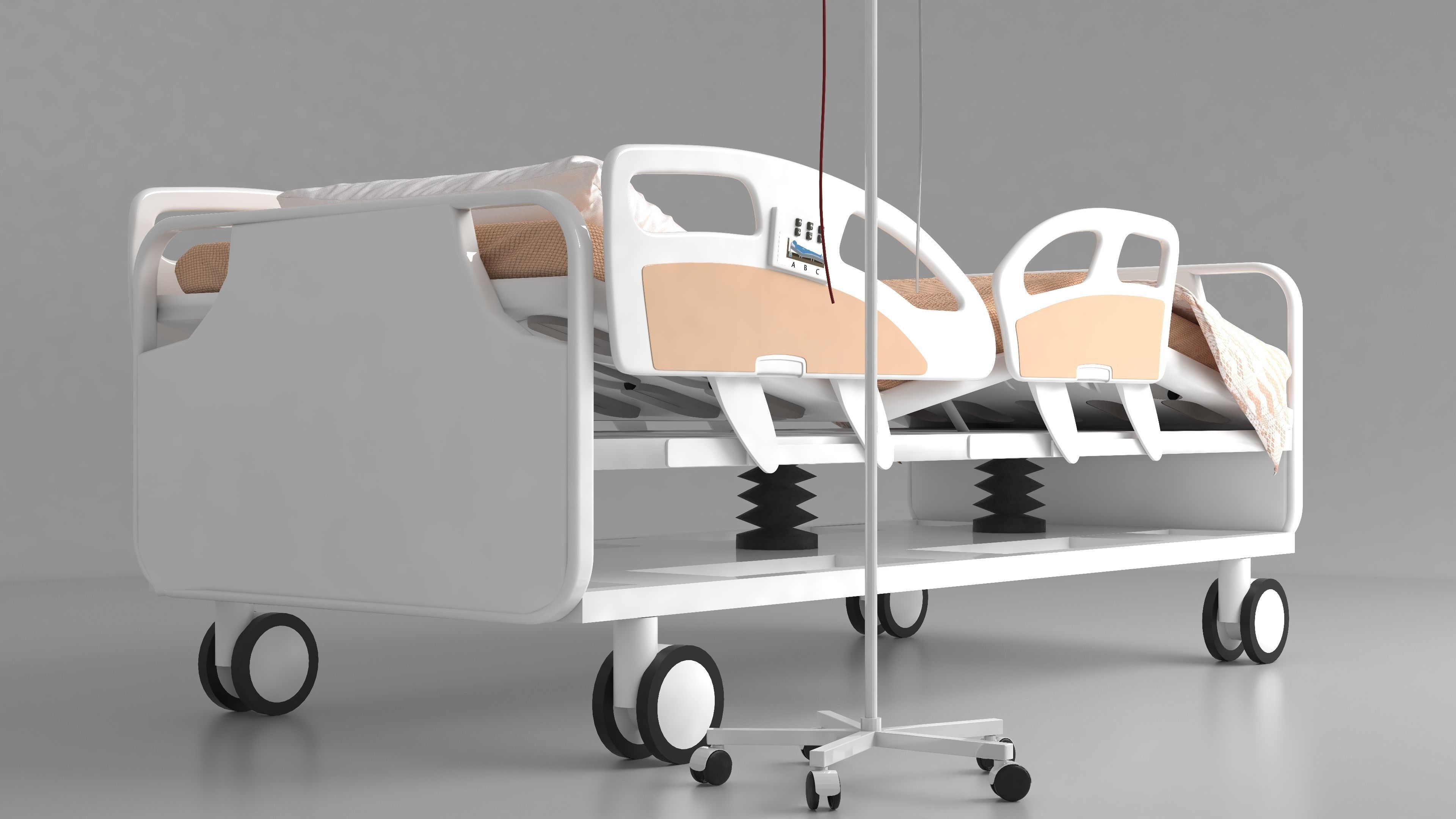 Moveable Operating Bed 4K 3D model_3