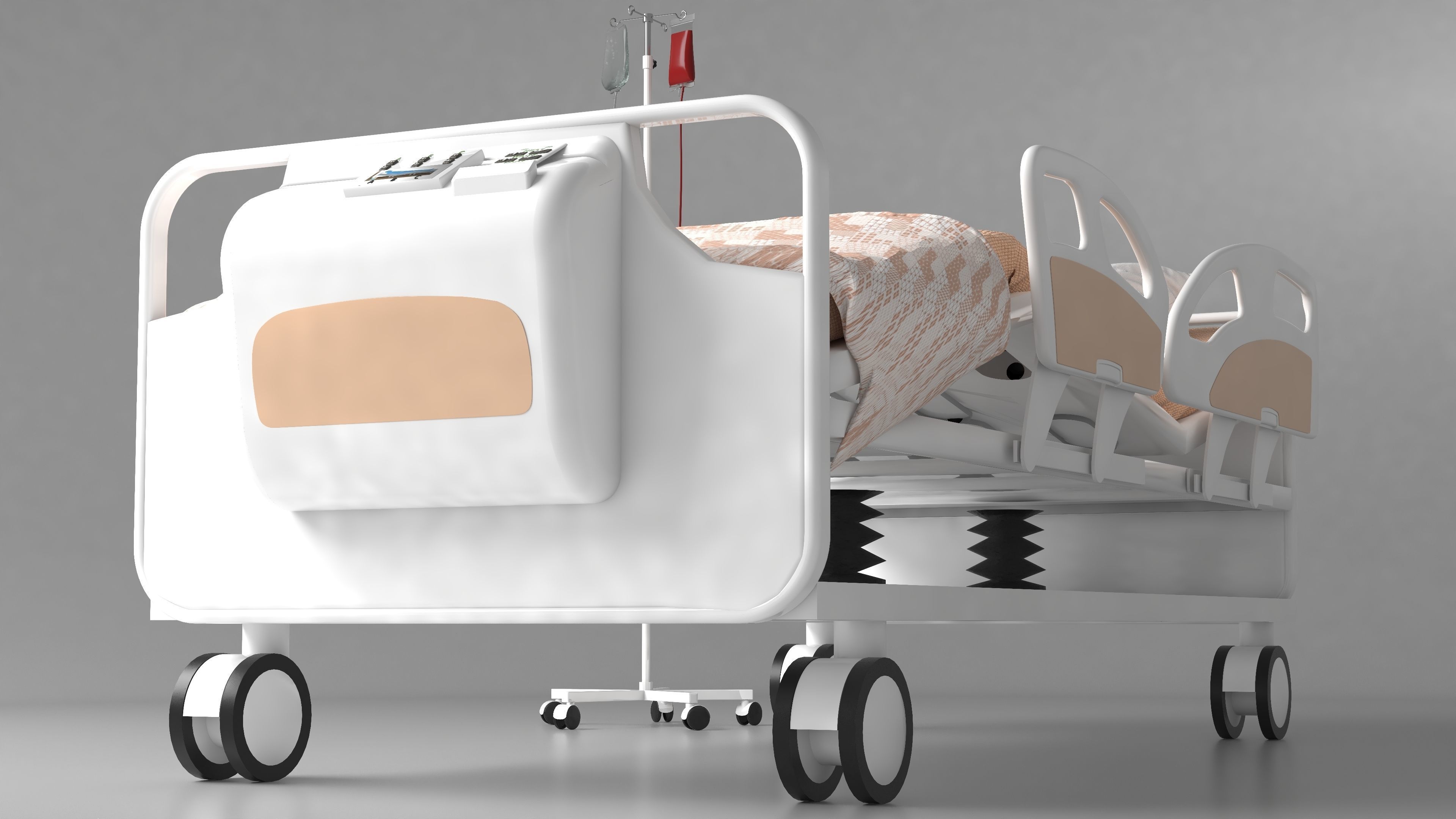 Moveable Operating Bed 4K 3D model_8