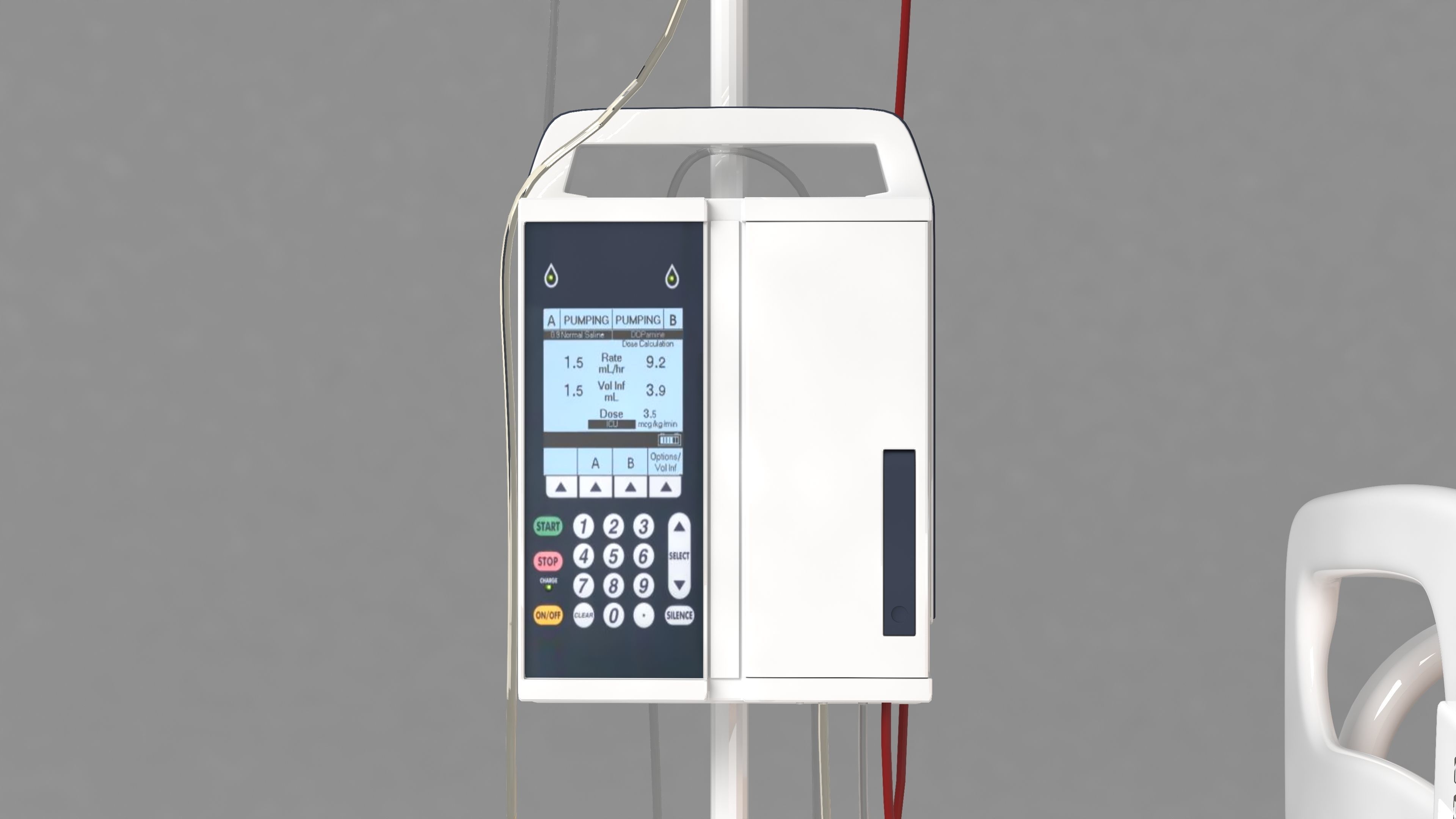 Moveable Operating Bed 4K 3D model_6