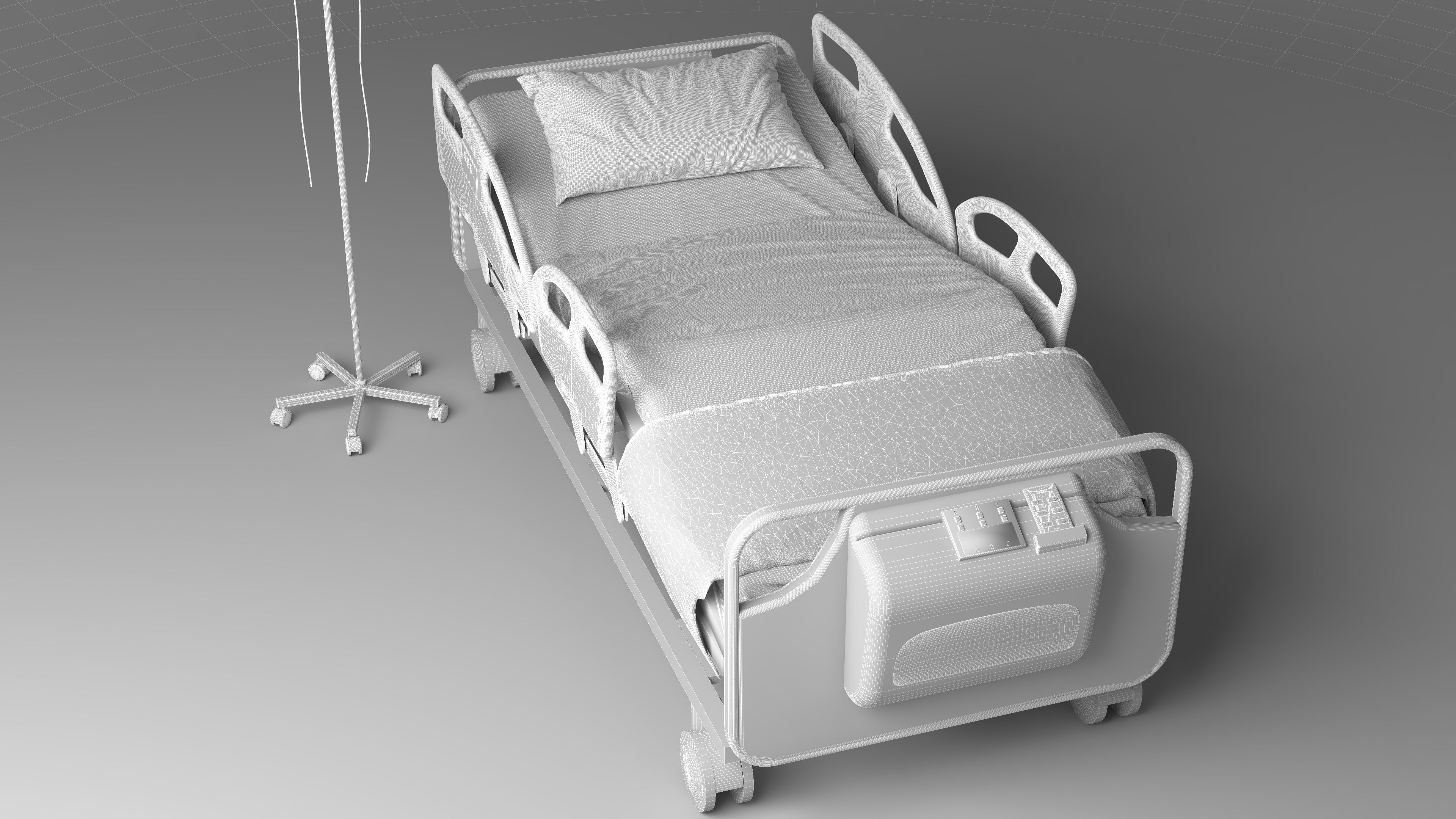 Moveable Operating Bed 4K 3D model_26