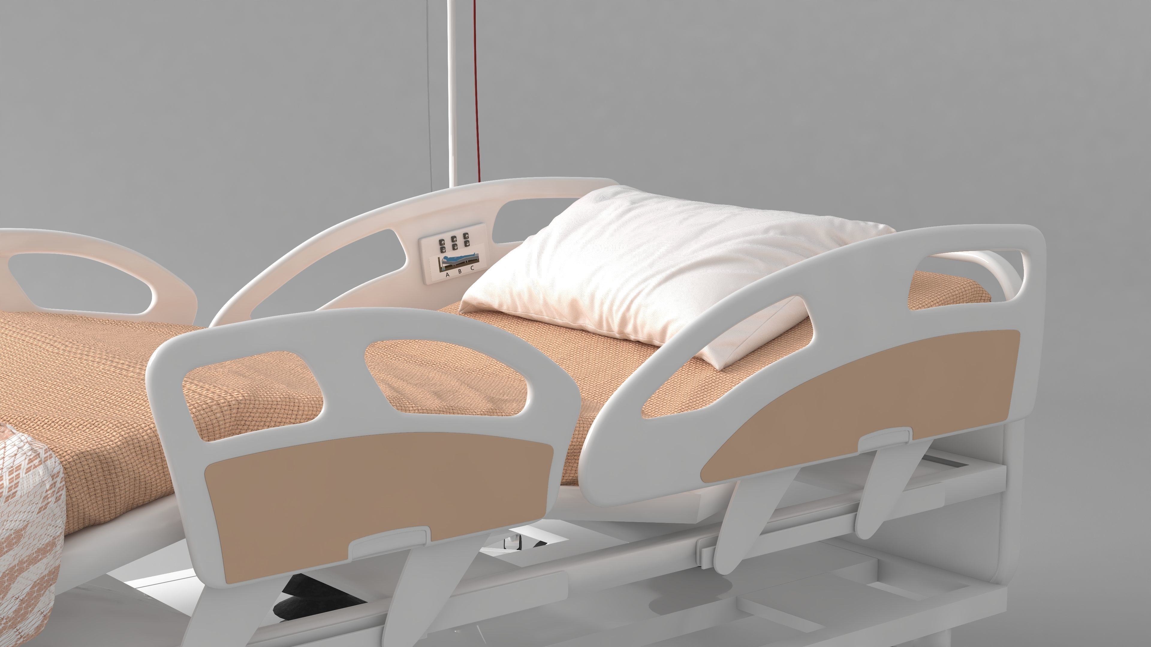 Moveable Operating Bed 4K 3D model_14