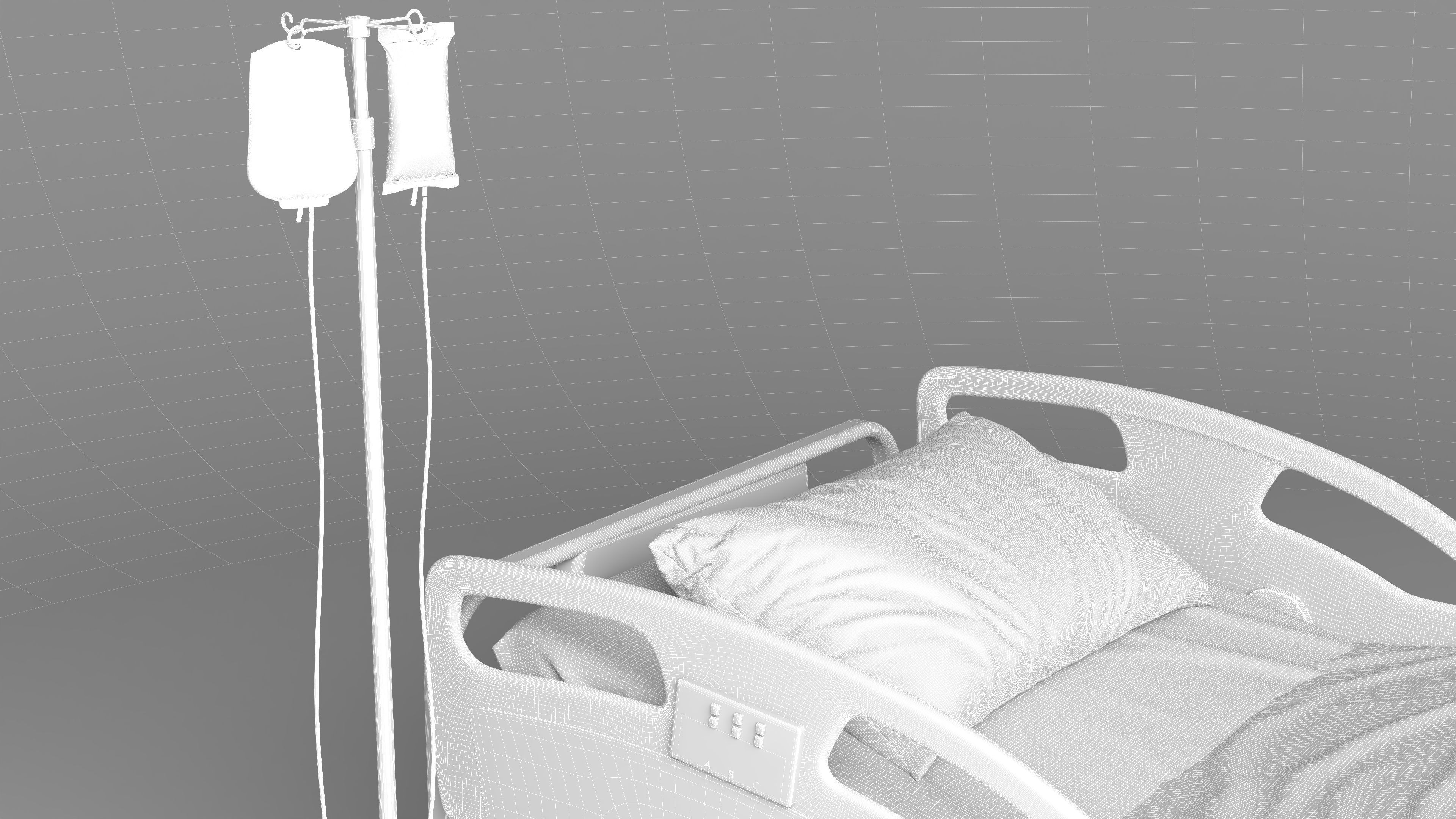 Moveable Operating Bed 4K 3D model_25
