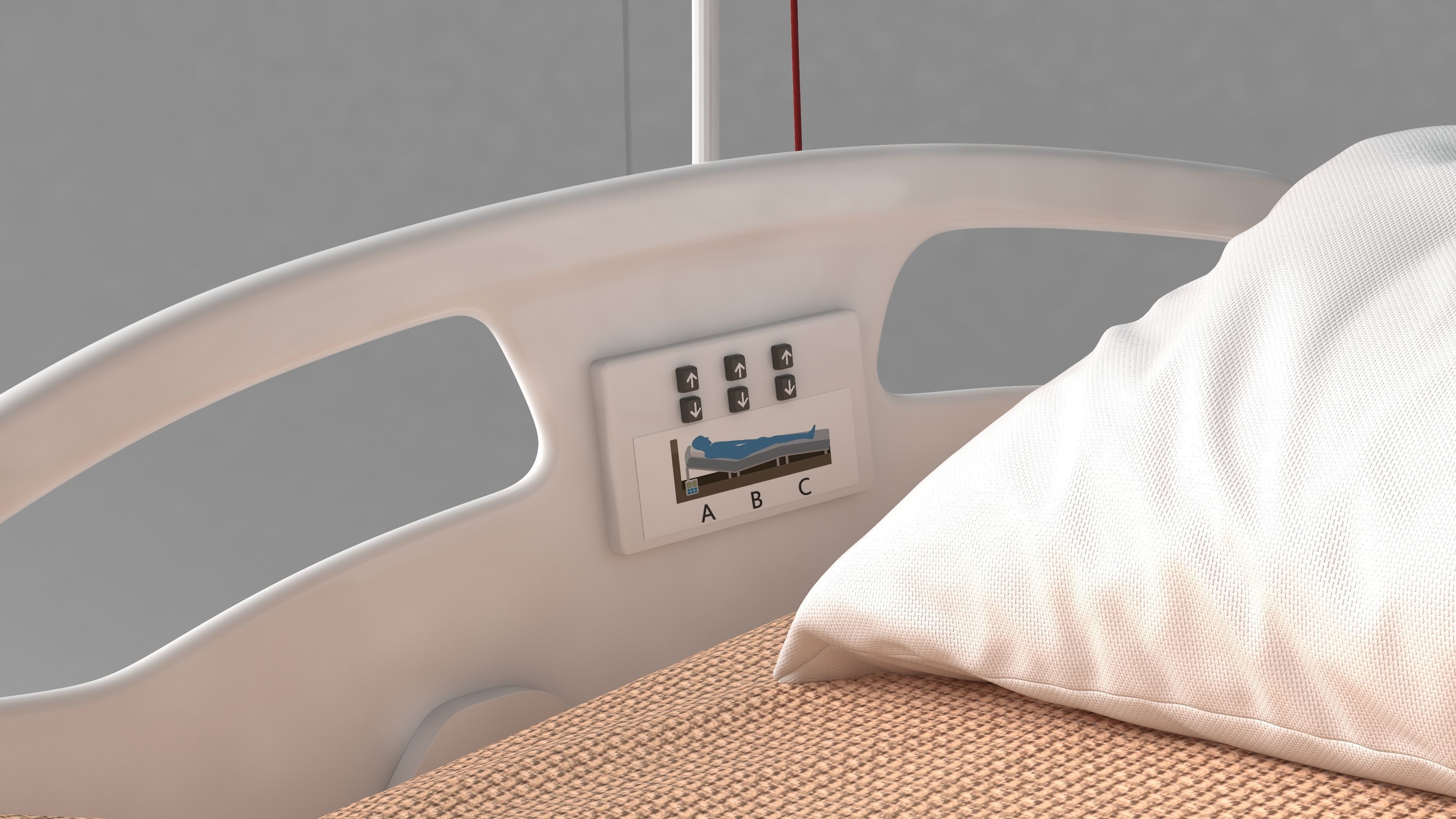 Moveable Operating Bed 4K 3D model_11