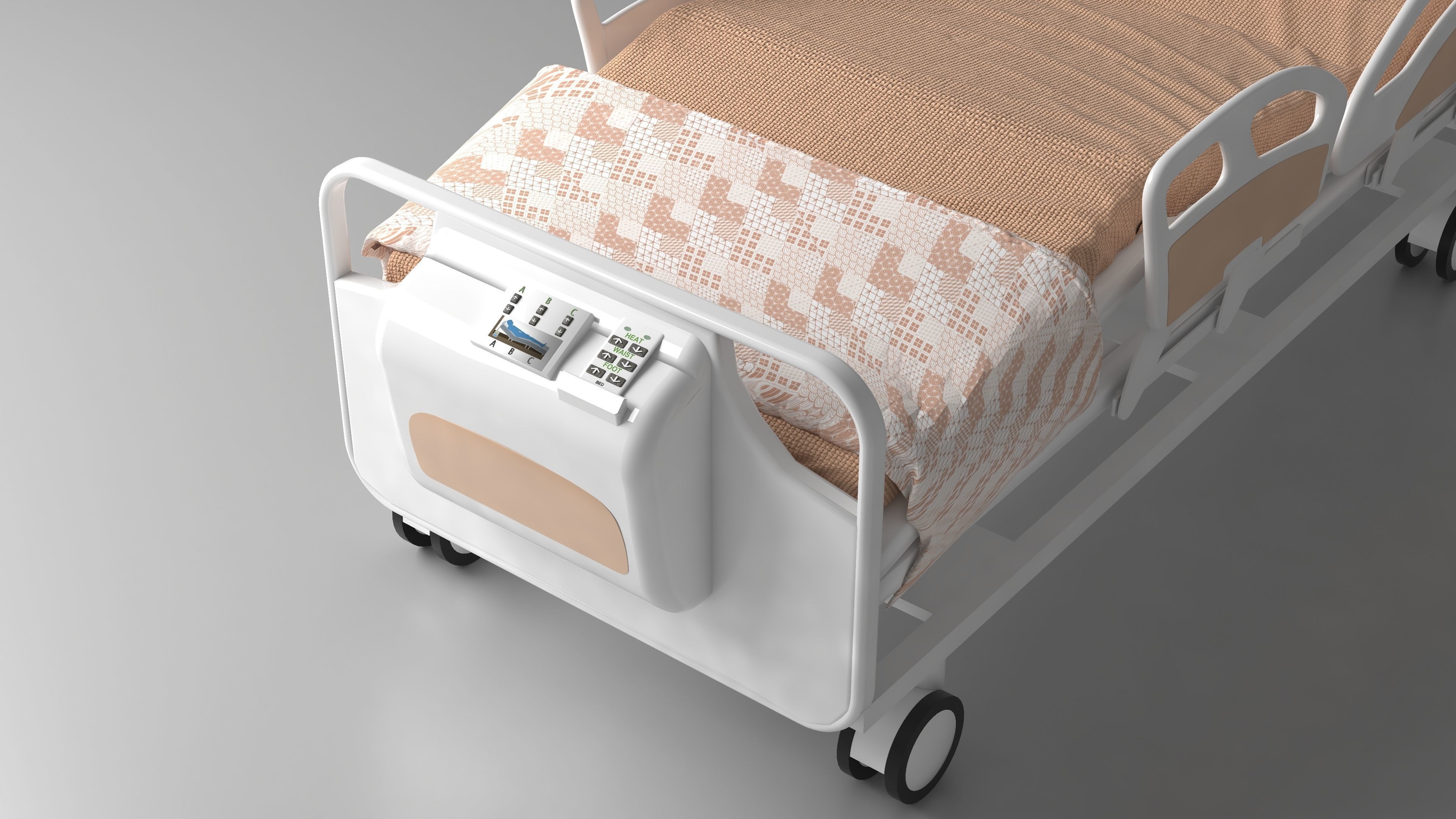 Moveable Operating Bed 4K 3D model_13