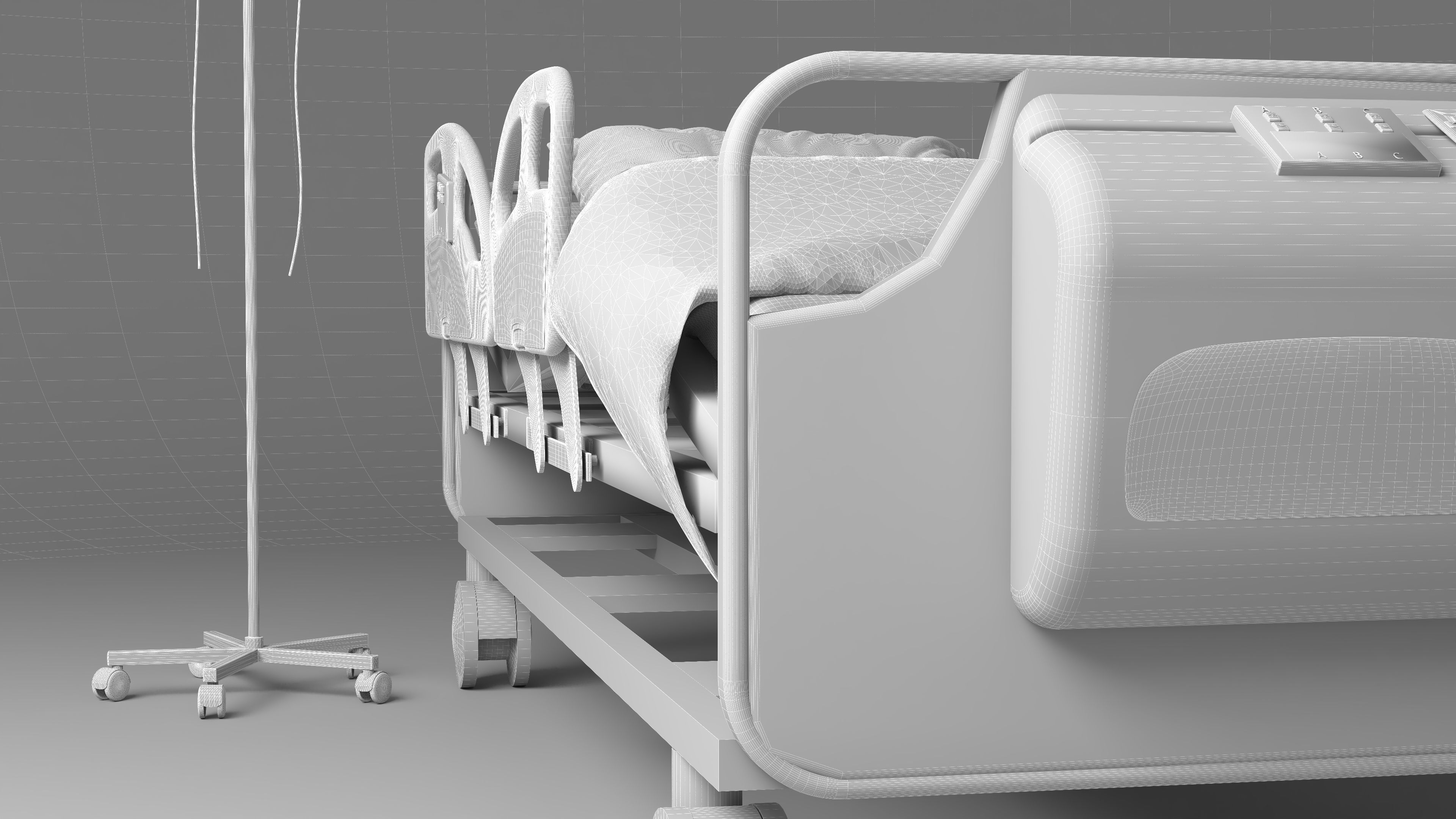 Moveable Operating Bed 4K 3D model_19