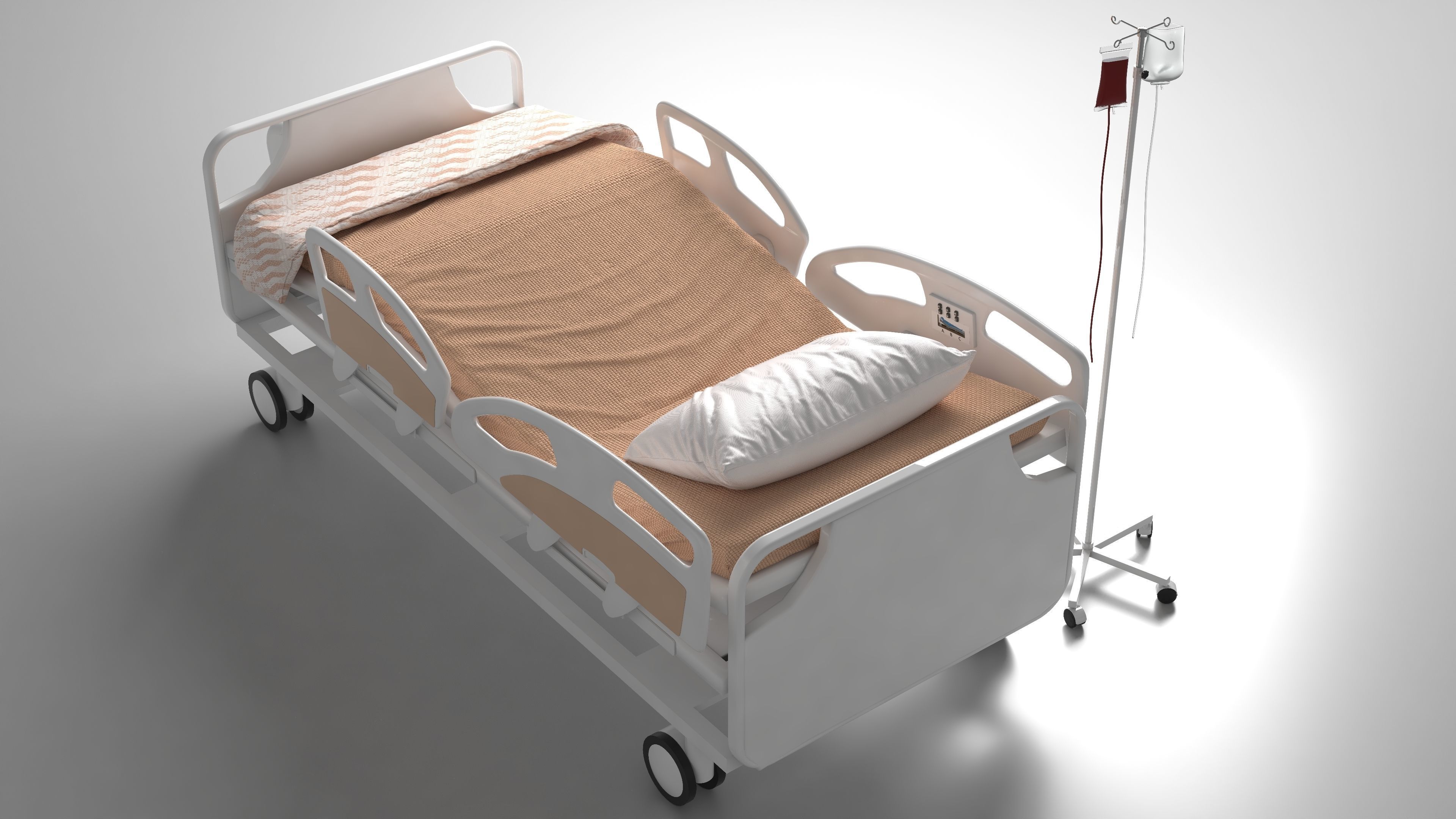Moveable Operating Bed 4K 3D model_10