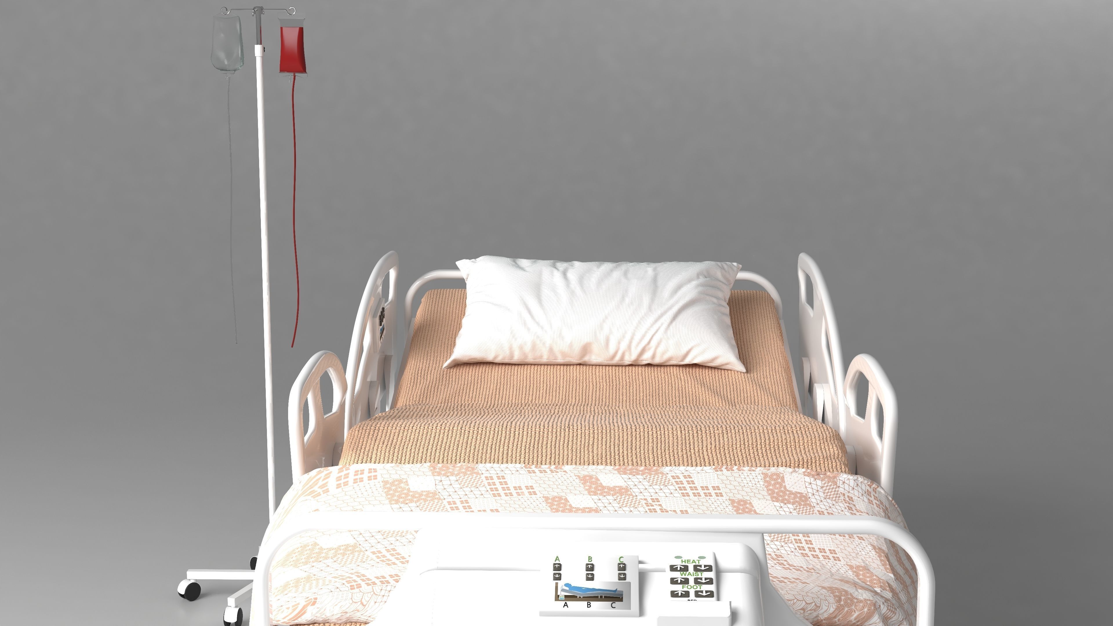 Moveable Operating Bed 4K 3D model_16