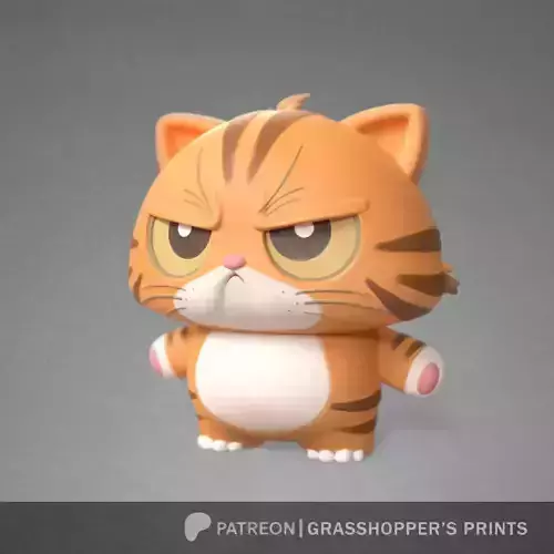 Cute Grumpy Cat 3D print model