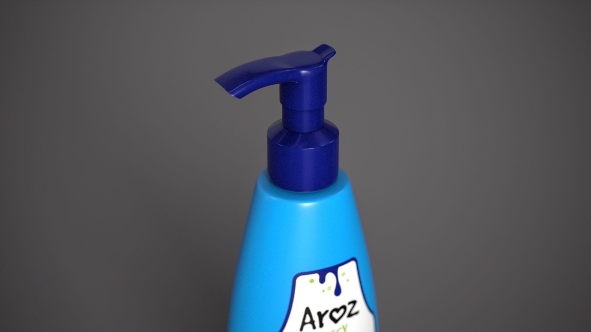 Pet Shampoo Low-poly 3D model_2