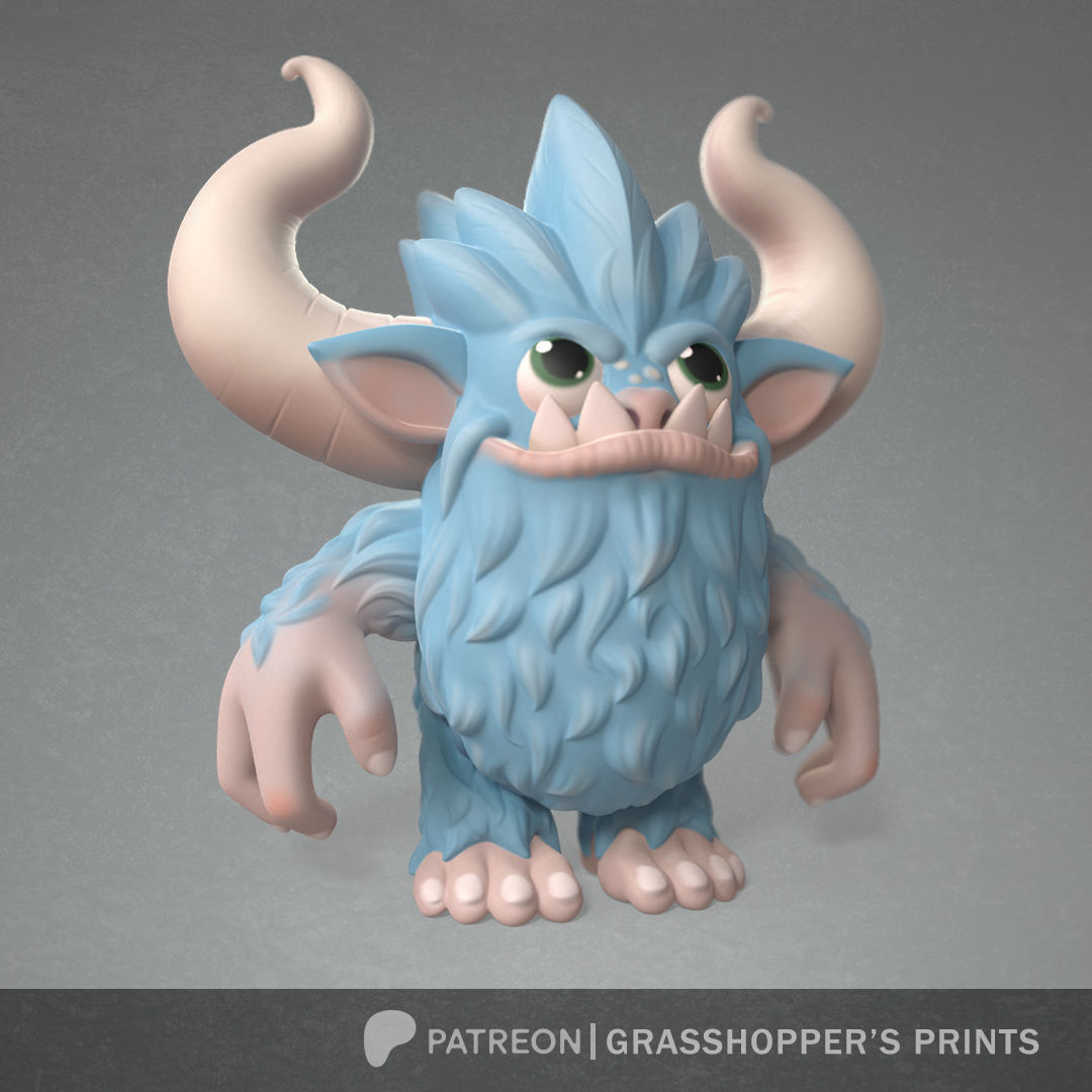 Cute Yeti 3D print model_2
