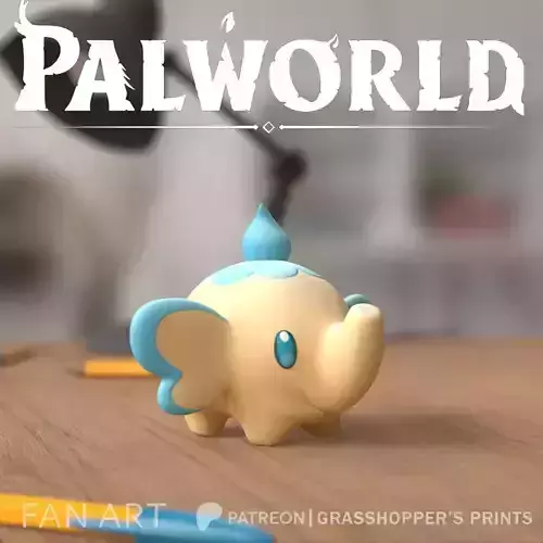 PALWORLD 16 - TEAFANT FANART 3D print model