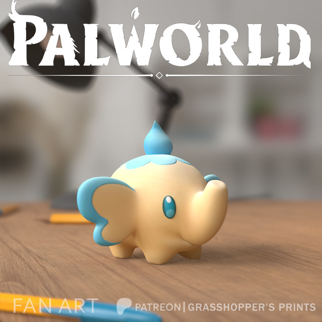 PALWORLD 16 TEAFANT FANART 3D Model 3D Printable CGTrader palworld-16-teafant-fanart-3d-model-3d-printable-cgtrader