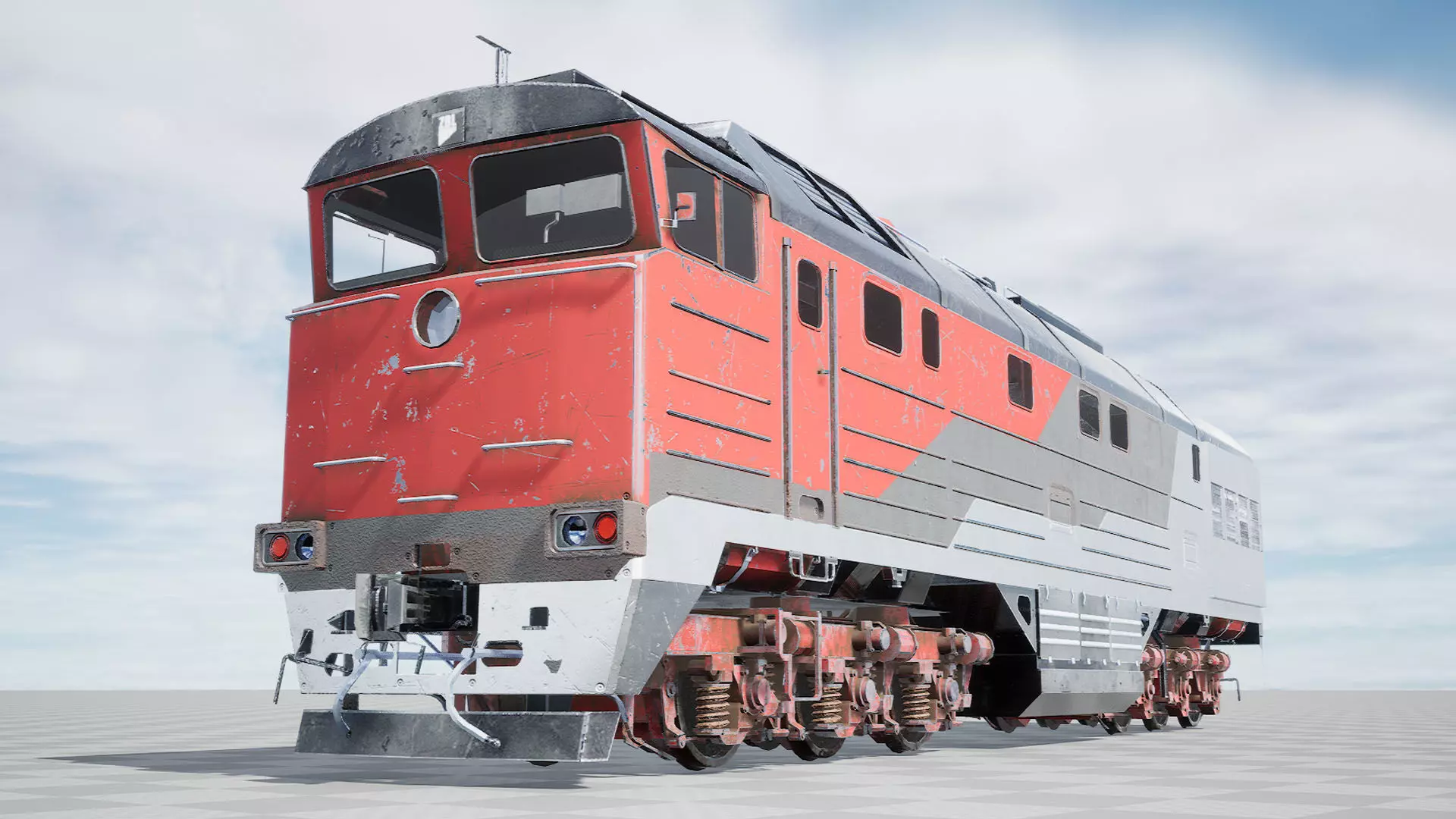 ZBL Train v1 - Unreal Engine Project Low-poly 3D model