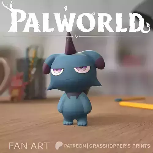 PALWORLD 17 - DEPRESSO FANART 3D print model