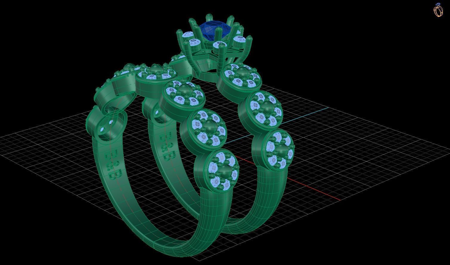 the ring 3D print model_1