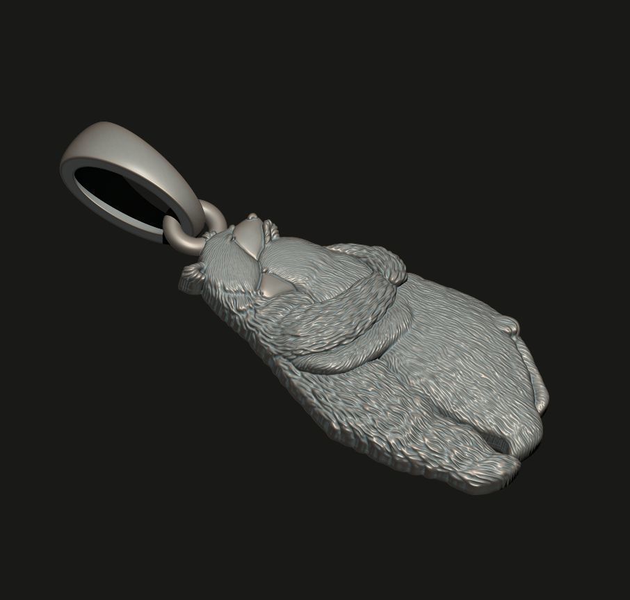THE PENDANT IS A PAIR OF BEARS IN LOVE Printable Model 3D print model_5
