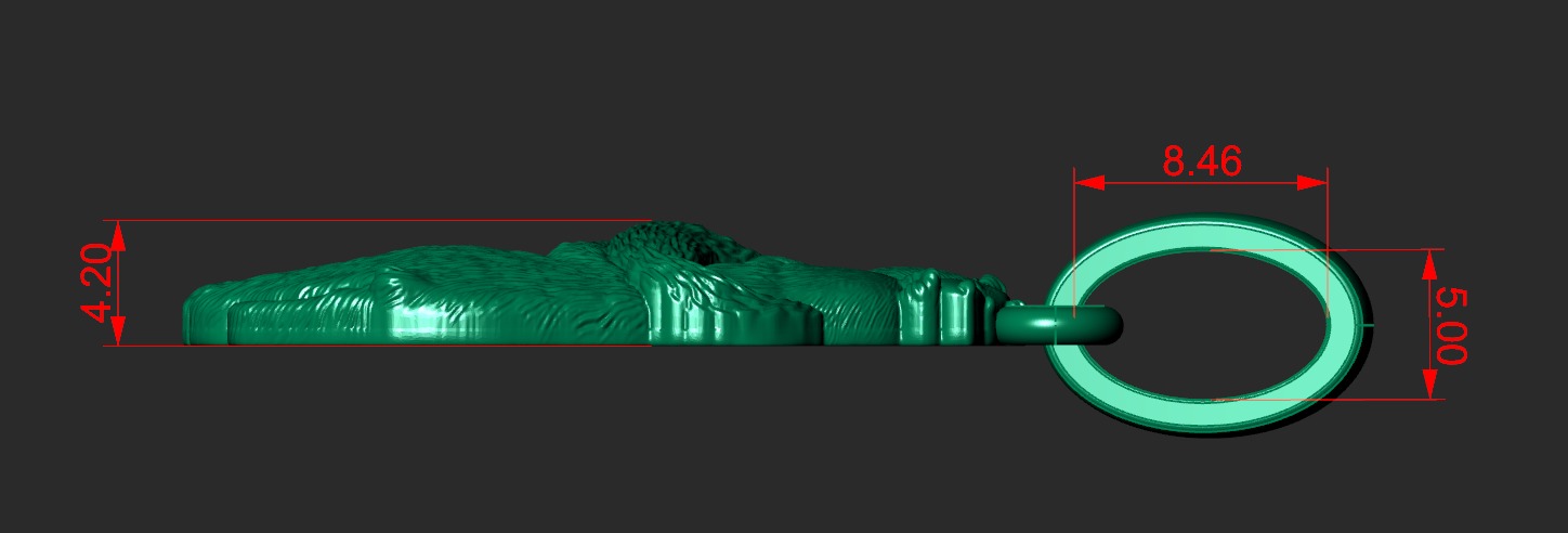 THE PENDANT IS A PAIR OF BEARS IN LOVE Printable Model 3D print model_3