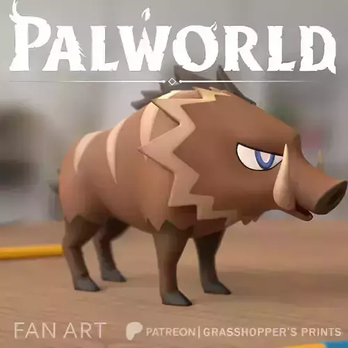 PALWORLD 20 - RUSHOAR FANART 3D print model