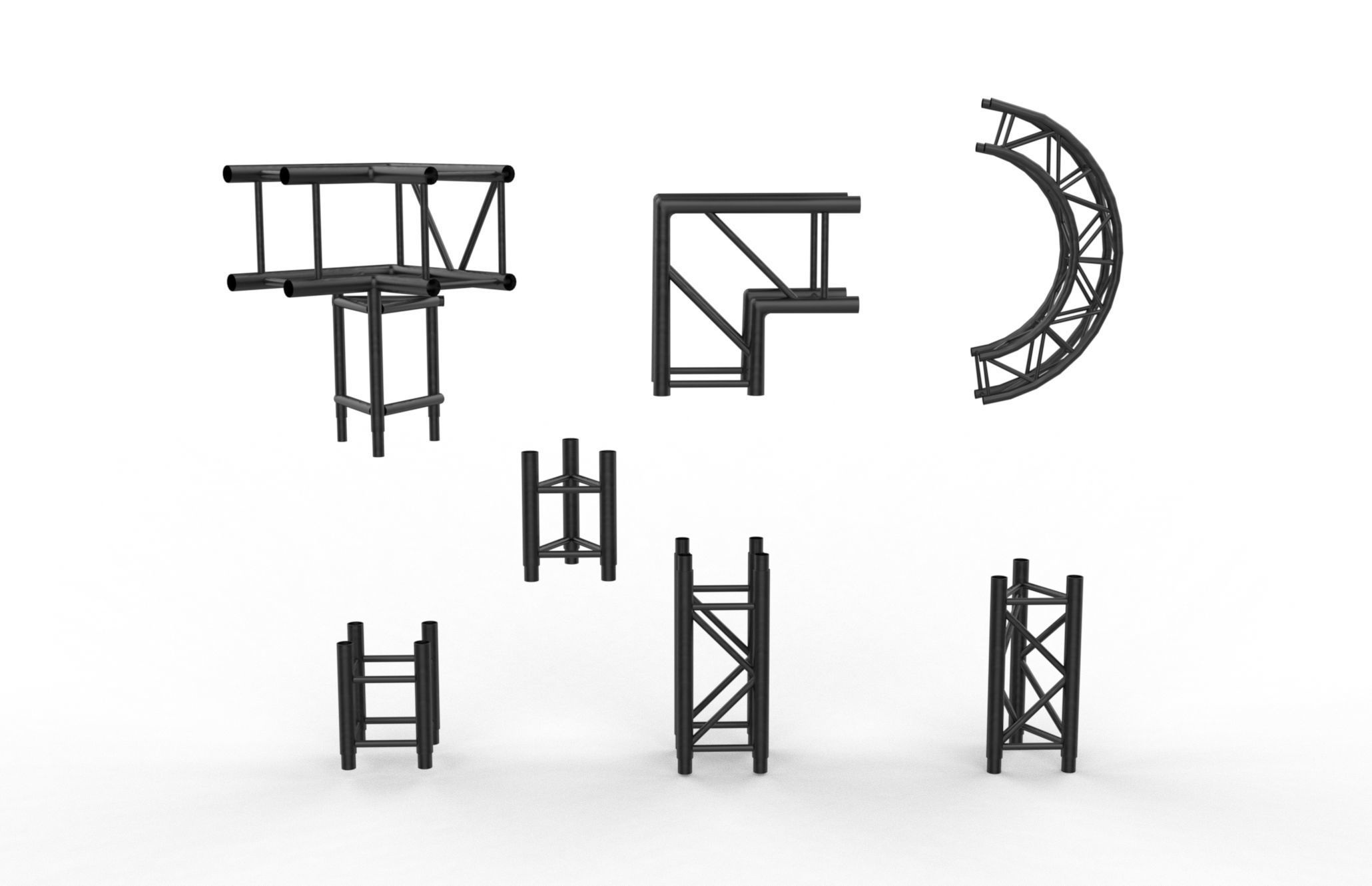 Truss design 3D model_2