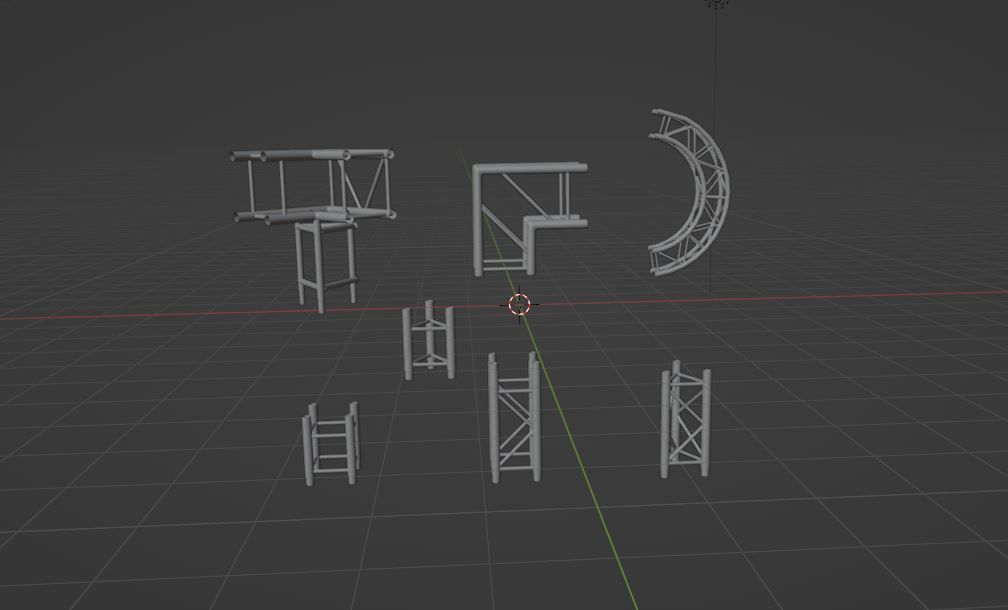 Truss design 3D model_6