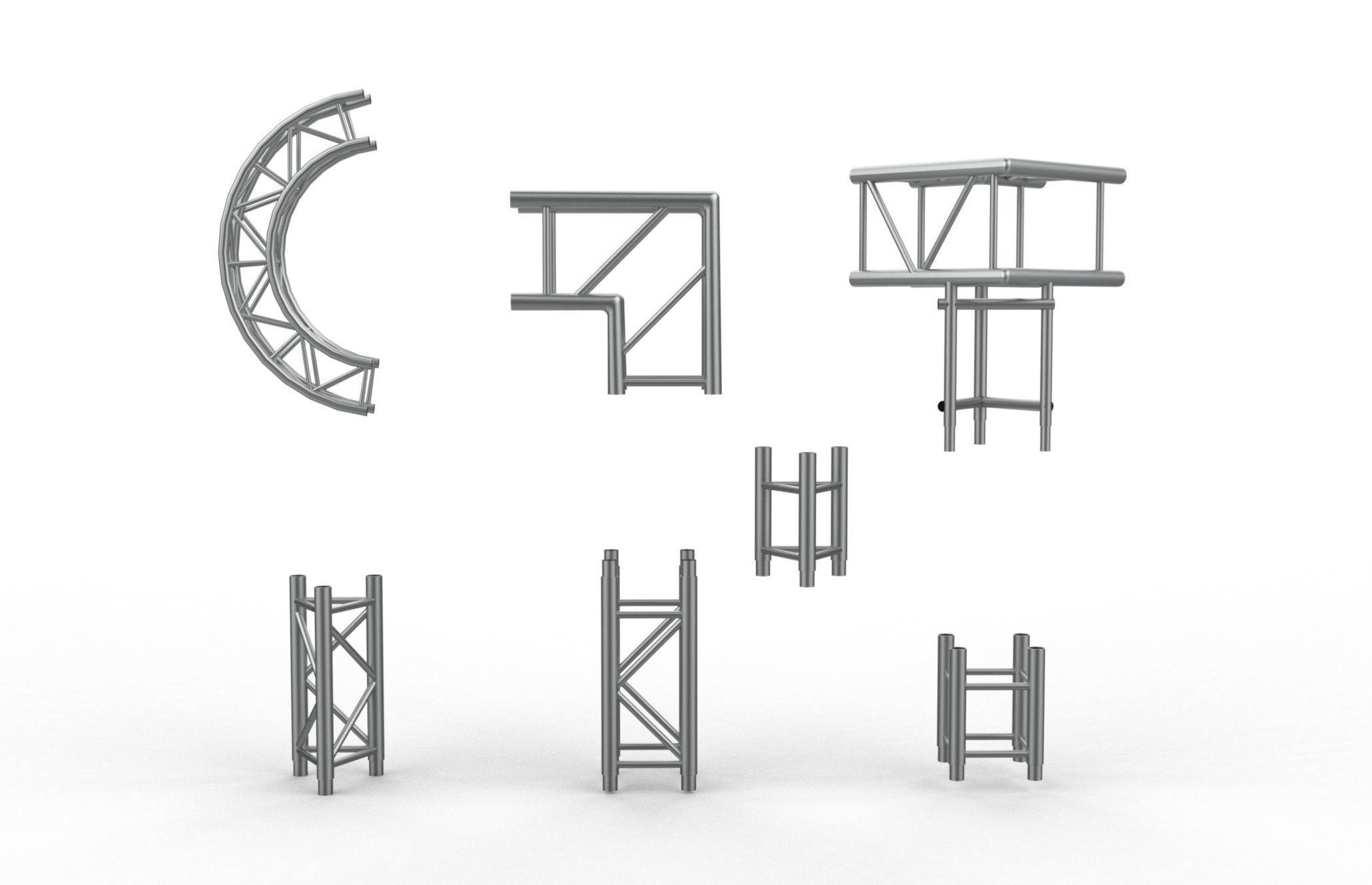 Truss design 3D model_4