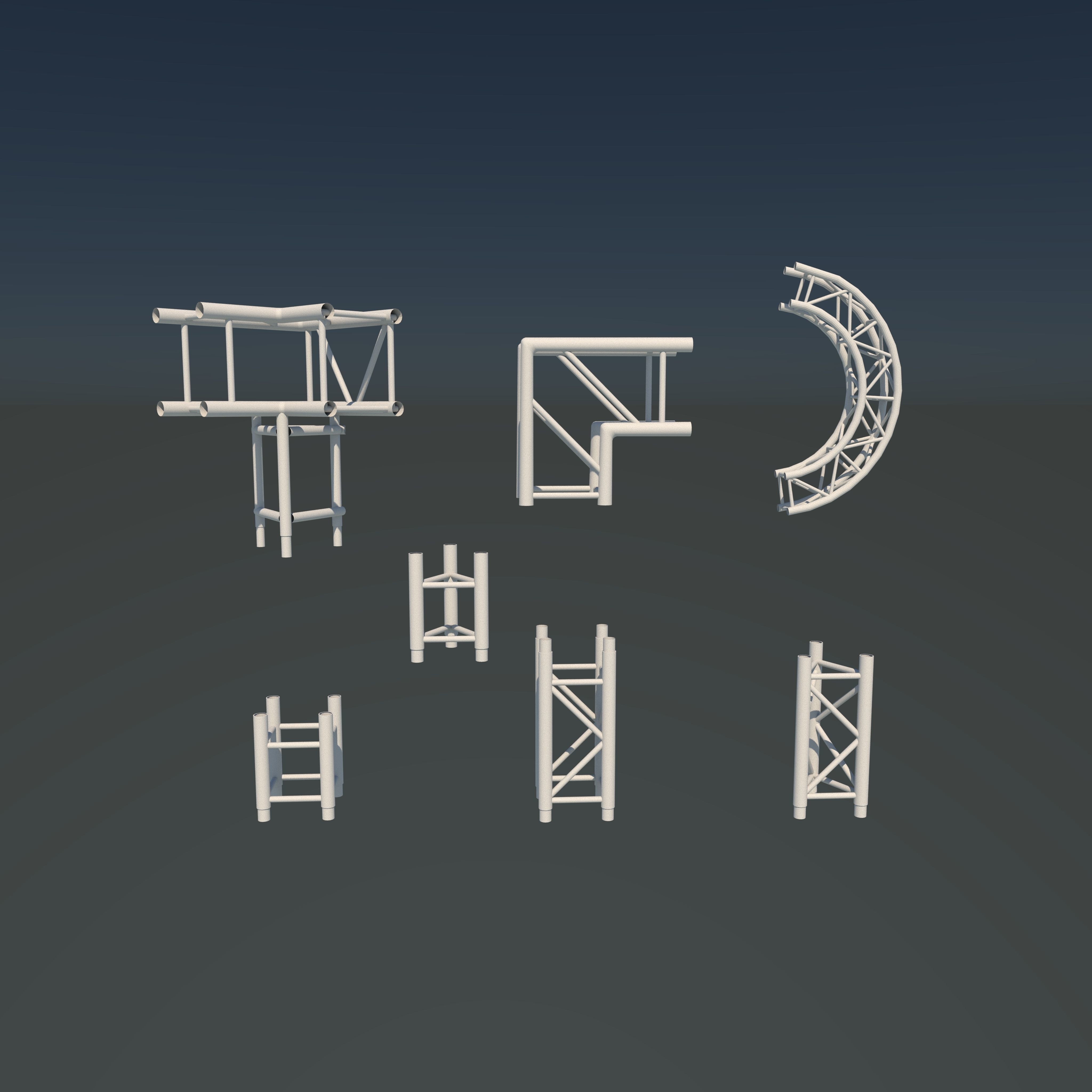 Truss design 3D model_5