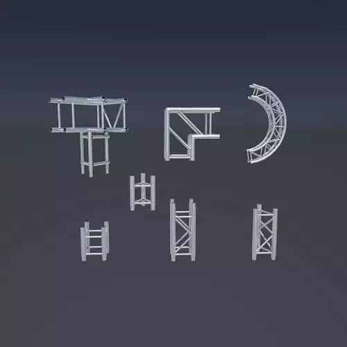 Truss design 3D model Truss design 3D model