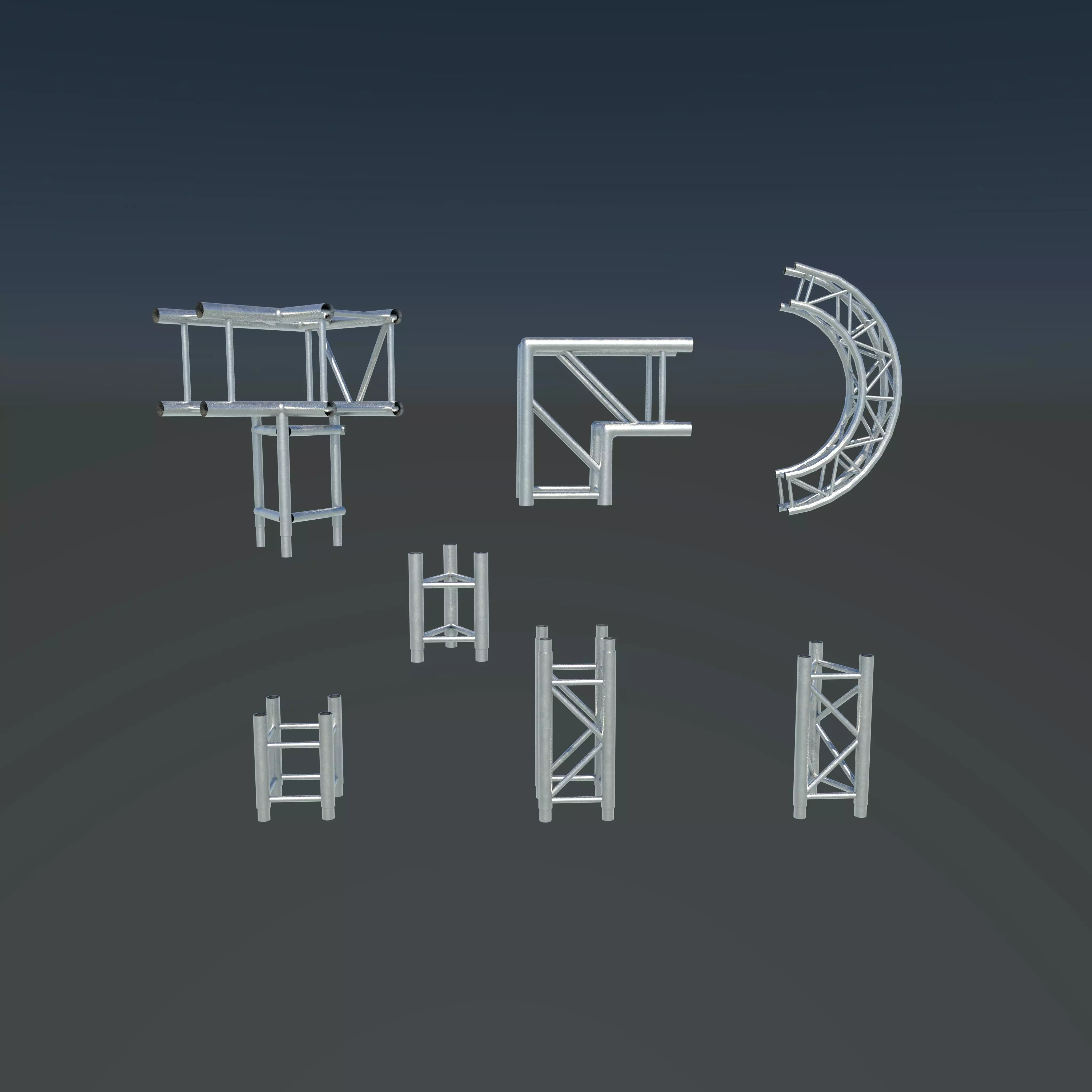 Truss design 3D model_0