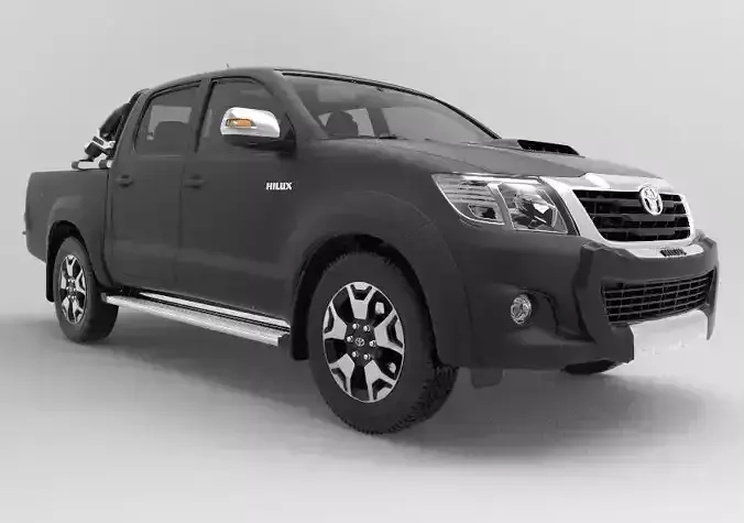 Toyota Hilux 2015 interior 3D model