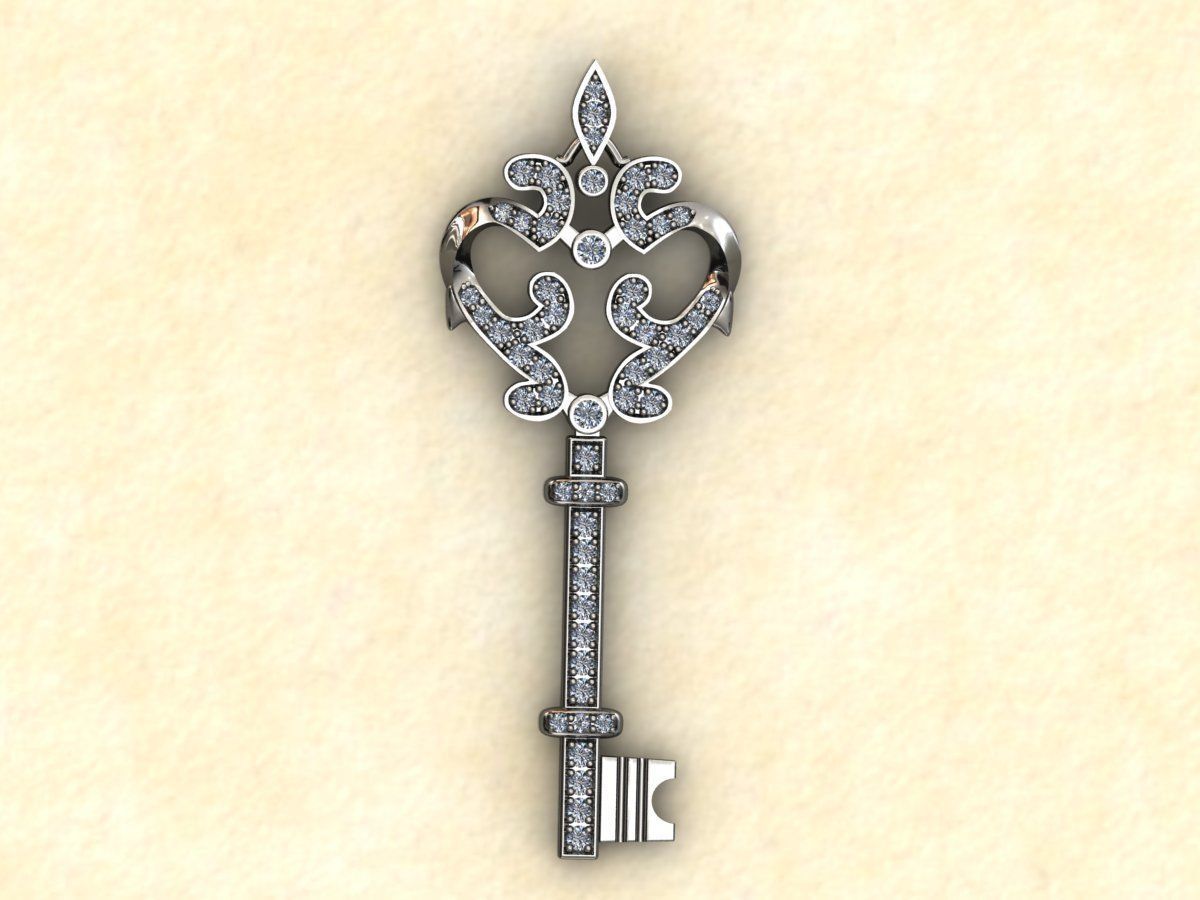 Key pendant 1 3D print model_7