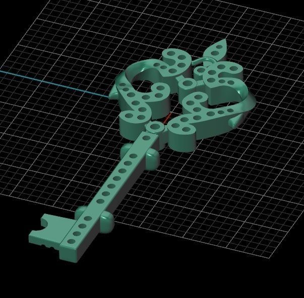 Key pendant 1 3D print model_9
