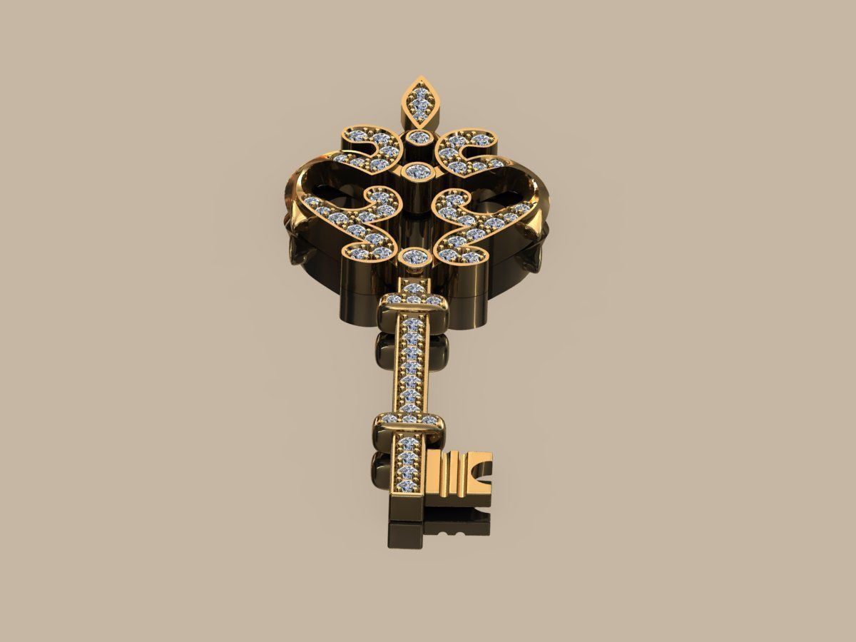 Key pendant 1 3D print model_6
