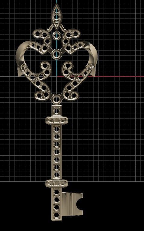 Key pendant 1 3D print model_5