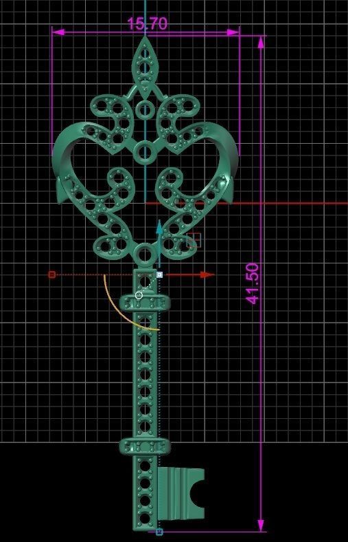 Key pendant 1 3D print model_10
