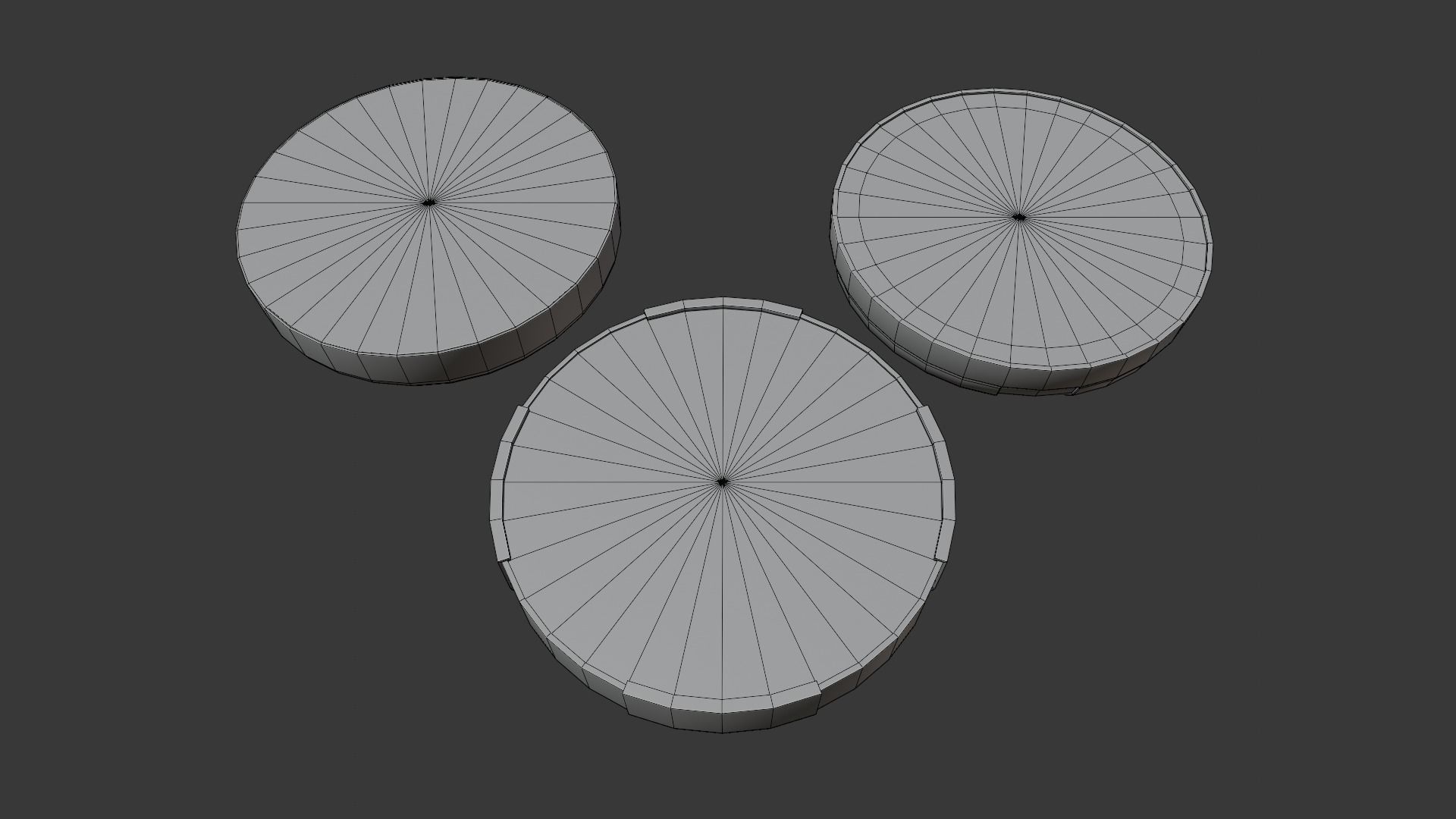 Sci-Fi Grenades-Mines Low-poly 3D model_17