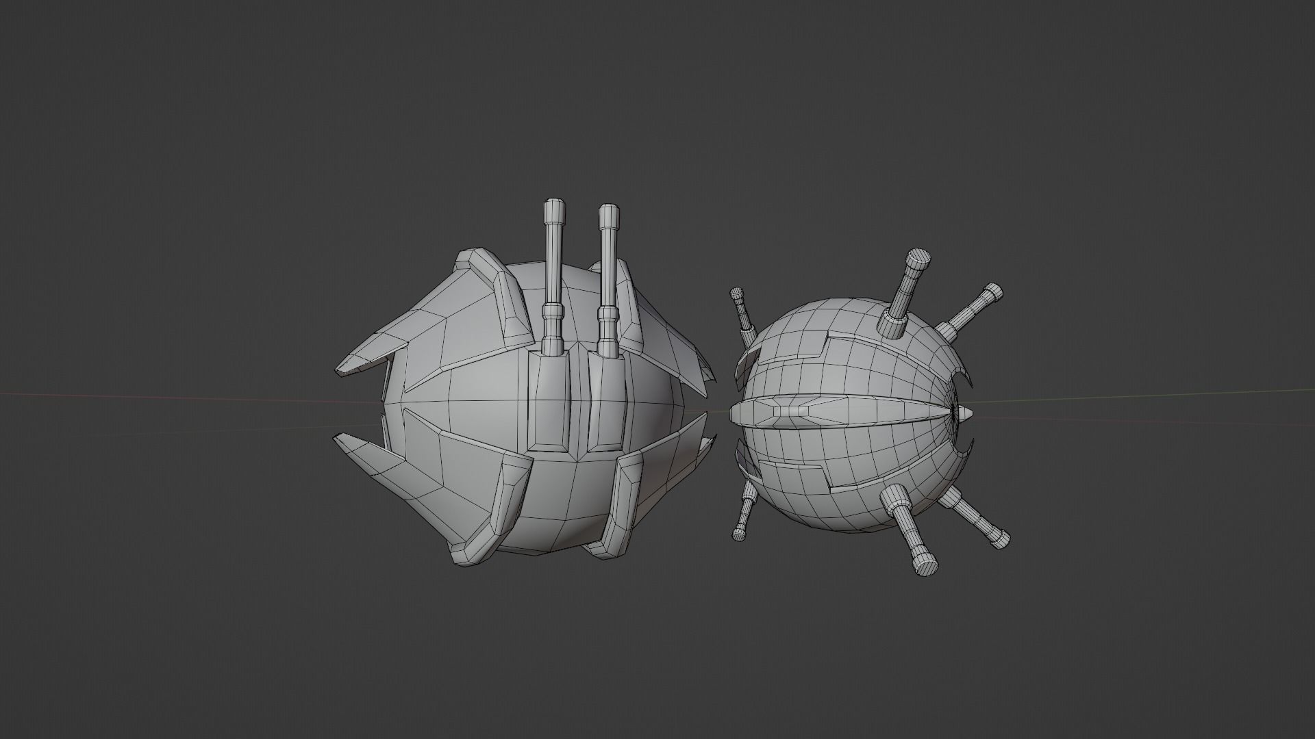 Low-poly Drones Low-poly 3D model_10
