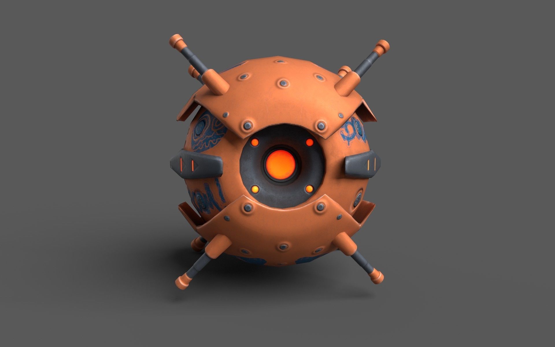 Low-poly Drones Low-poly 3D model_1
