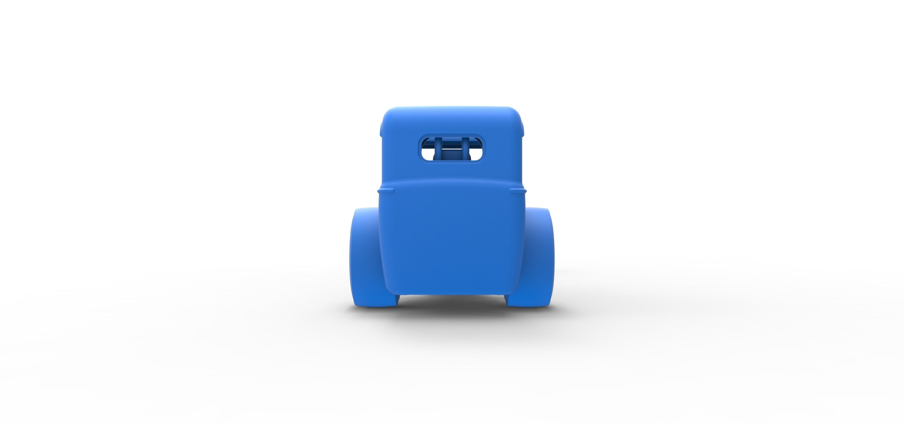 Front engine old school dragster with shell V7 Scale 1 to 25 3D print model_33