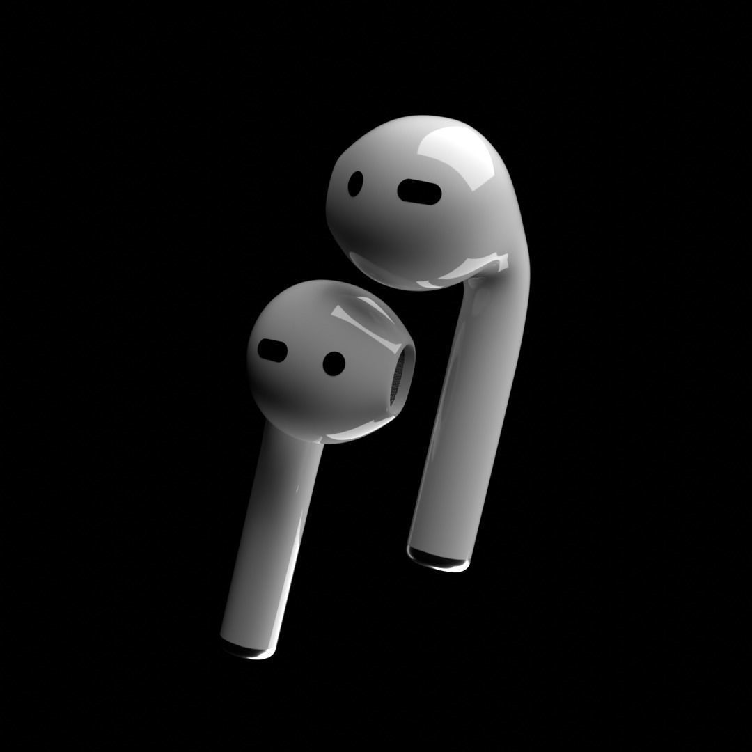 Airpods first gen  3D model_4