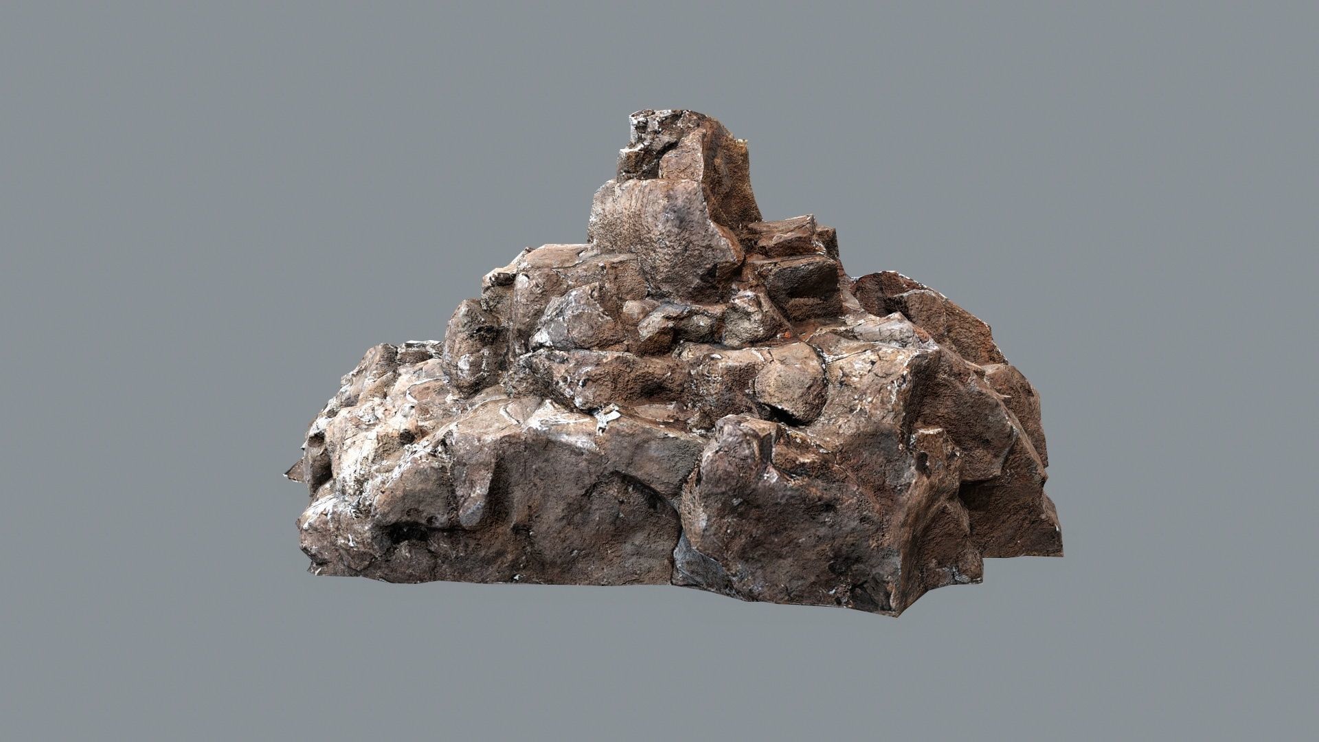 cliff rocks  Low-poly 3D model_9