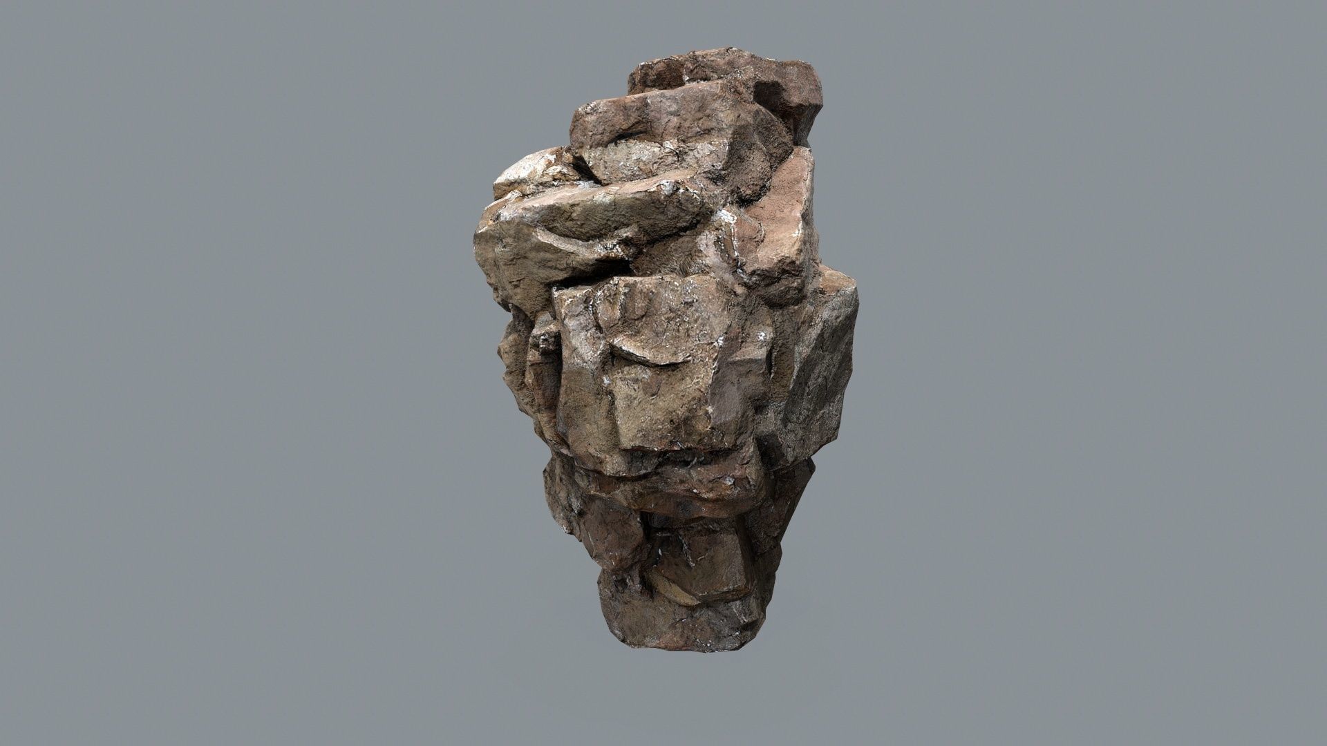 cliff rocks  Low-poly 3D model_10