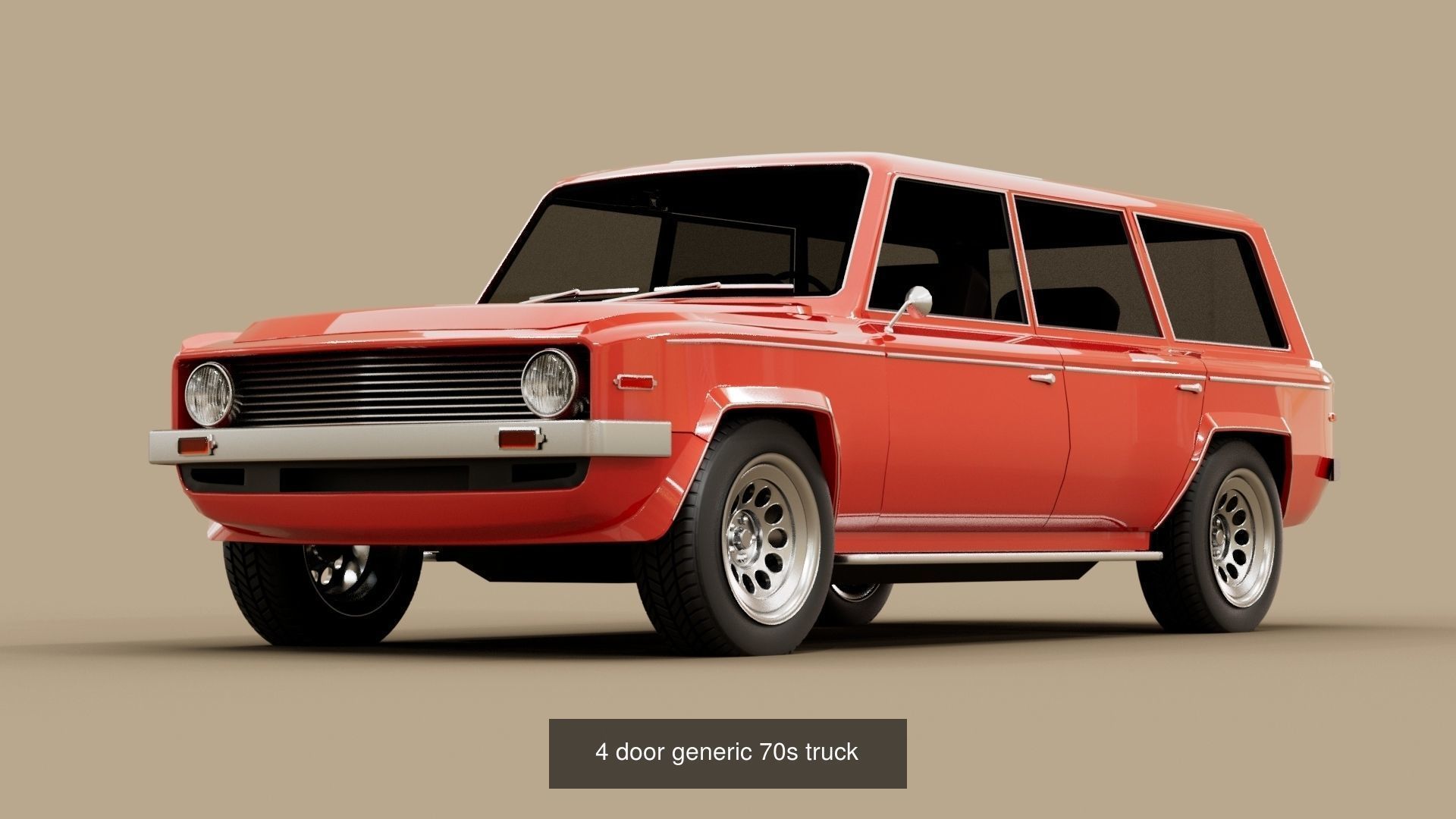 70s 80s Big SUV pack 3D Model Collection_3