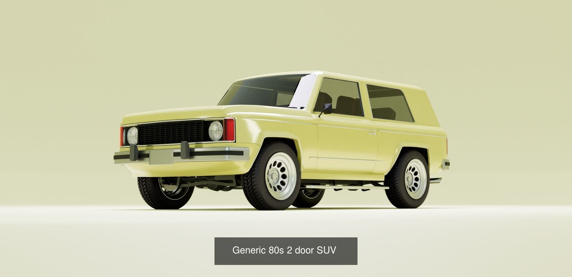 70s 80s Big SUV pack 3D Model Collection_7